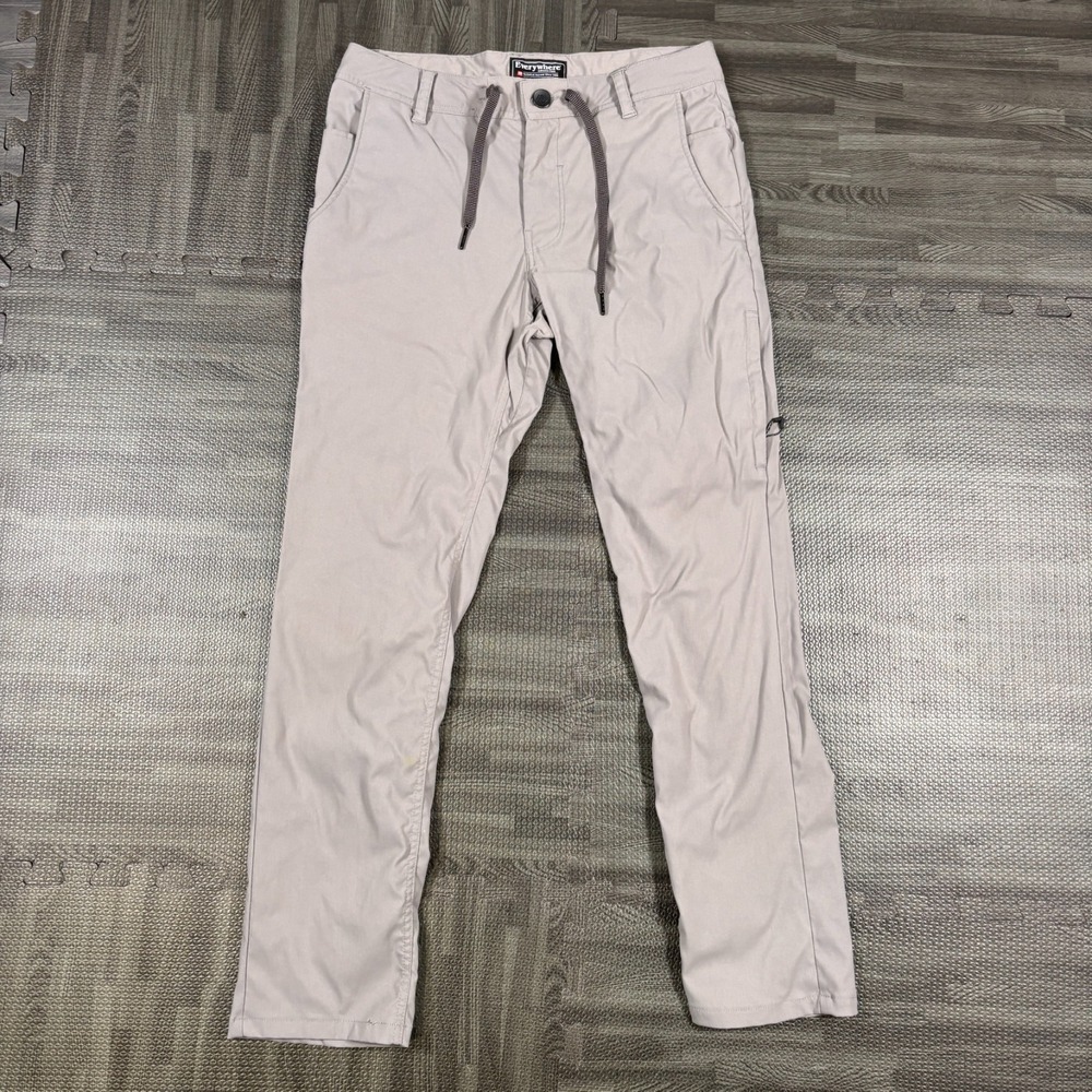 686 Everywhere Pants Mens 30x30 Gray Slim Fit Hiking Climbing Outdoor Stretch